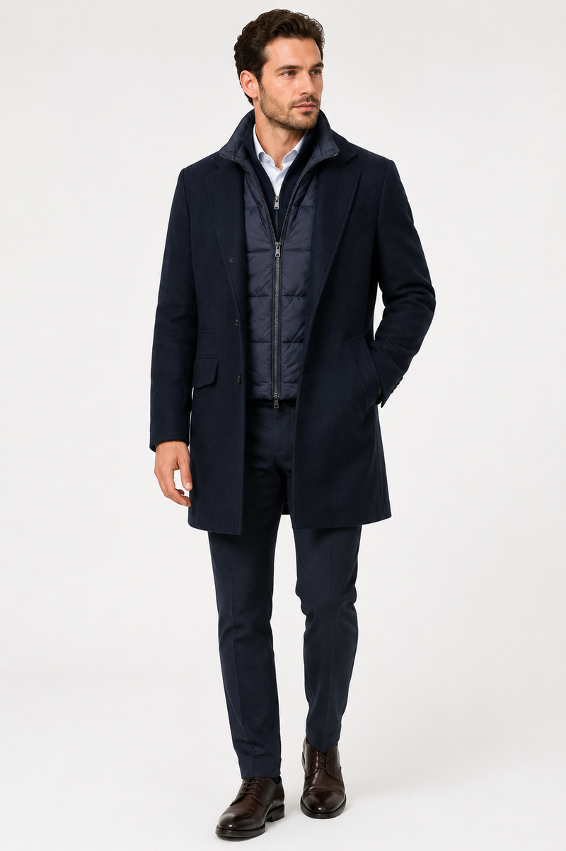 Lacivert Kaz Tüyü Kaban – Sartorial İstanbul