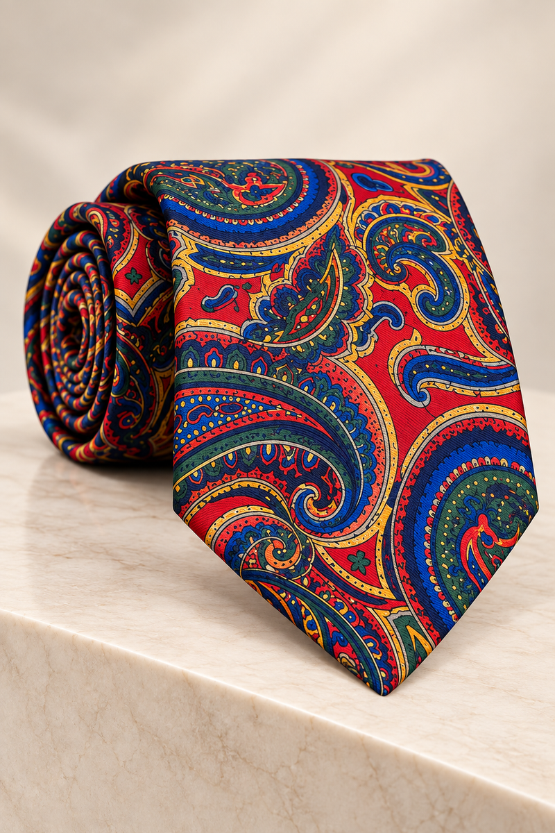 Çok Renkli İpek Empirme Kravat – Sartorial İstanbul