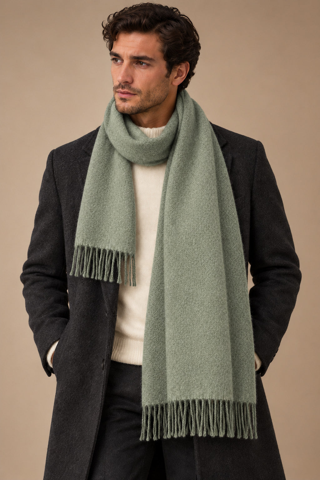 Sartorial İstanbul %100 Yün Kaşkol – Adaçayı Yeşili