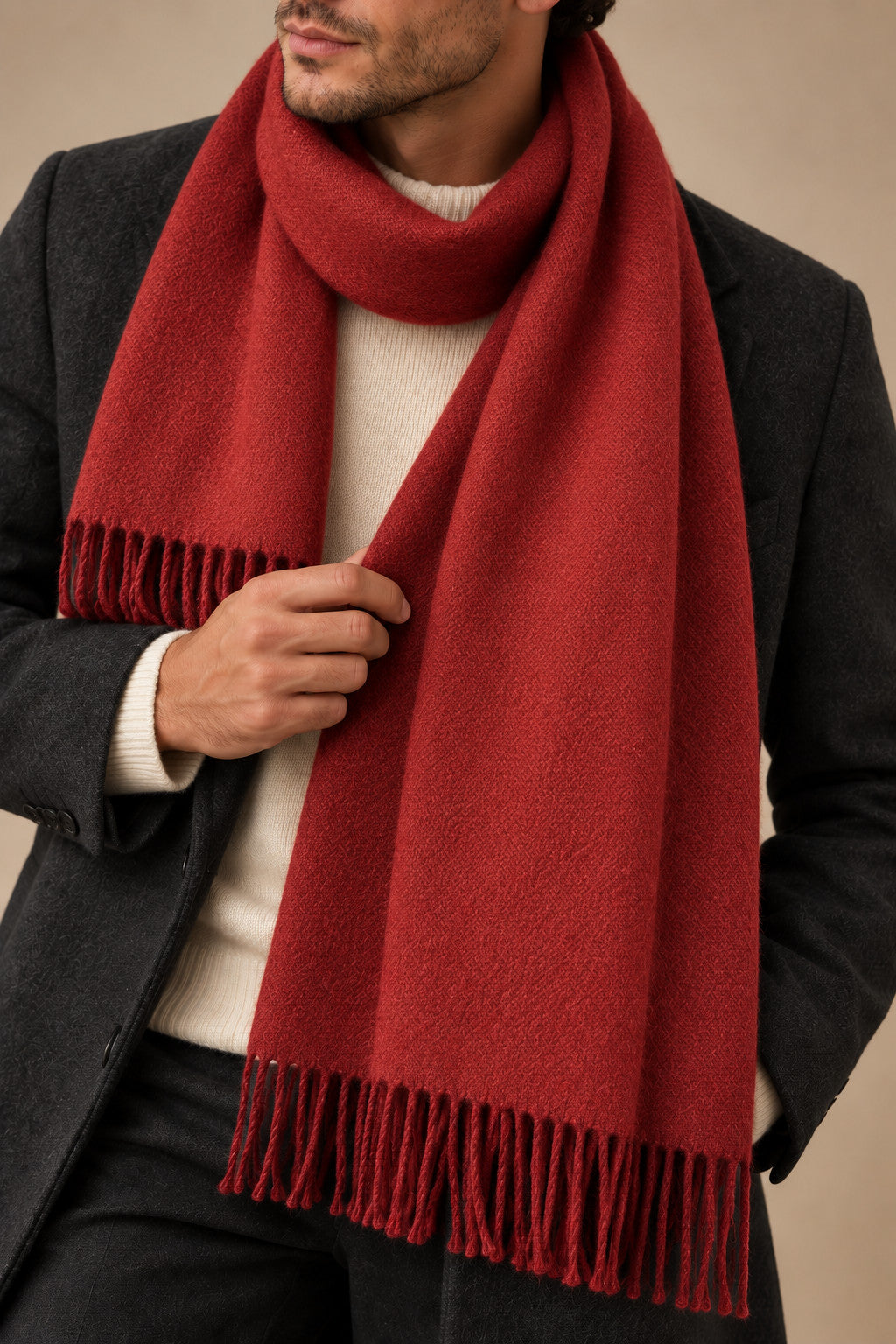 Sartorial İstanbul %100 Yün Kaşkol – Bordo
