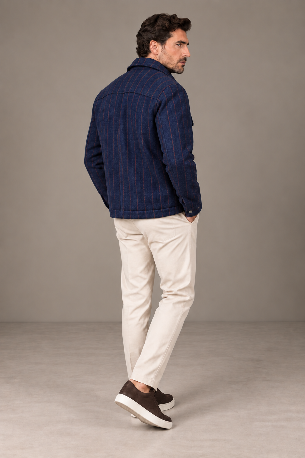 Sartorial İstanbul Loro Piana Favola Flanel Mont – Lacivert